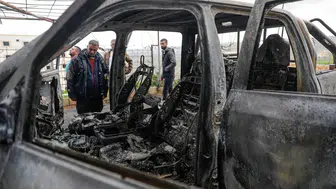Batı Şeria'da Yahudi yerleşimciler Filistinlilere ait araçları yaktı