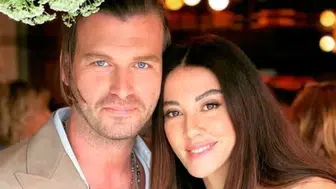 Ünlü oyuncu Kıvanç Tatlıtuğ ve Başak Dizer, oğulları Kurt Efe ile pazar keyfi