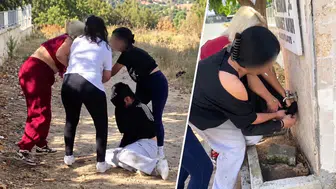 Denizli’de akran zorbalığı kamerada: Çeşme altında ıslatıp saçından sürüklediler
