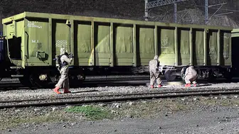 Yük Treninde Kimyasal Sızıntı Alarmı Verildi