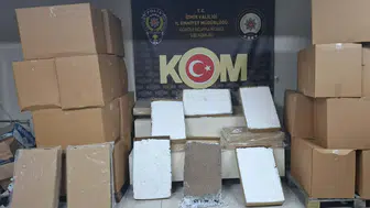 İzmir'de iki milyon 160 bin kaçak makaron ele geçirildi