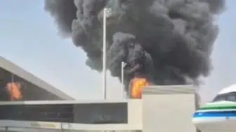 Suudi Arabistan'da Kral Halid Uluslararası Havalimanı'na saldırı! Terminalde yangın çıktı