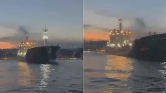 Tanker kıyıya sürüklendi, İstanbul Boğazı'nda gemi trafiği askıya alındı
