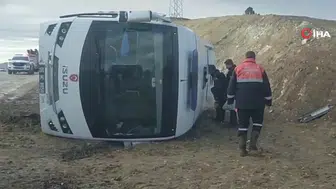 Sivas'ta Cezaevi Nakil Aracı Devrildi: 7 Yaralı