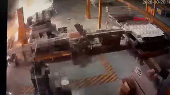 Sakarya'daki alüminyum fabrikası patlama görüntüleri çıktı