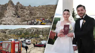 Kapadokya'daki Peri Bacası Çökmesinde Hayatını Kaybedenlerin Kimlikleri Belirlendi