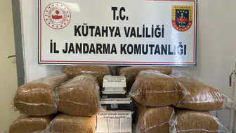 Kütahya'da kaçak tütün operasyonu : 61,5 kilogram tütün ele geçirildi !