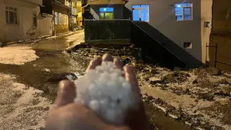 Bayburt'ta Şiddetli Dolu Yağışı Hayatı Olumsuz Etkiledi