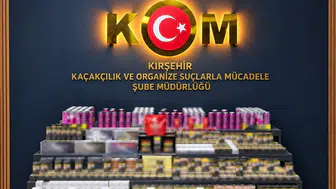 Kırşehir'de Kaçak Sigara ve Ürün Ele Geçirildi