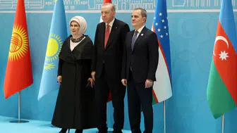 Cumhurbaşkanı Erdoğan Türk Dünyası Liderlerini Külliye'de Ağırladı