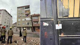 Küçükçekmece'de Riskli Bina Tahliye Edilerek Mühürlendi