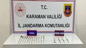 Karaman'da jandarma denetimlerinde kaçak ürünler ve tarihi eserler yakalandı