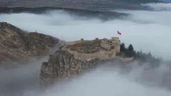 Boyabat Kalesi sis denizinde kayboldu