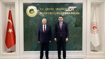Bakan Murat Kurum ile Mansur Yavaş Bakanlıkta Bir Araya Geldi