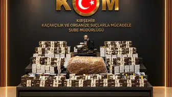 Kırşehir'de kaçak tütün operasyonu