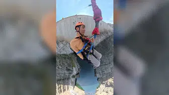 Artvin Deriner Barajı'nda Engelli Milli Yücüden Cesur Atlayış