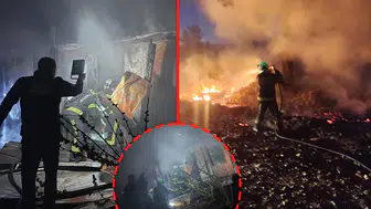 Denizli'de konteyner evde çıkan yangında yaşlı kadın hayatını kaybetti