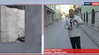 Konya'da Tarihi Eser Skandalı: 1800 Yıllık Roma Kaidesini Kepçeyle Çaldılar