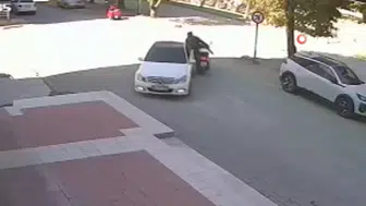 Kastamonu'da Kavşakta Feci Kaza Güvenlik Kamerasında