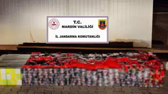 Mardin'de kaçak tütün operasyonu