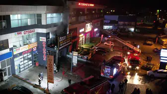Erzurum Sanayi Sitesindeki Yangın Korkuttu