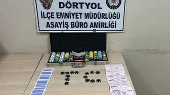 Hatay'da kumar operasyonu ! 6 kişiye 69 bin 624 TL ceza