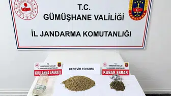 Gümüşhane'de Şüpheli Araçta Uyuşturucu ve Tohum Yakalandı