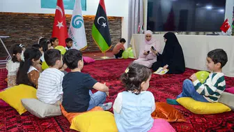 Trablus'ta Türk ve Libyalı Minikler İçin Hikaye Çemberi Etkinliği