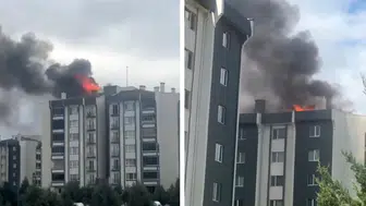 Kırklareli Lüleburgaz'da korkutan çatı yangını