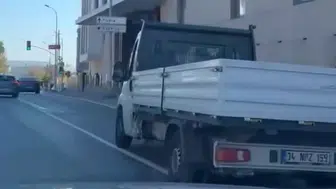 İstanbul Pendik'te Trafikte Kamyonetli Maganda Dehşeti