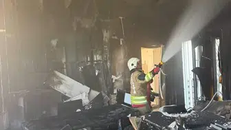 Hatay Arsuz'da İki Katlı Müstakil Ev Alevlere Teslim Oldu