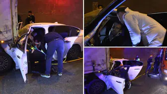 Bolu Dağı Tüneli'nde TIR'a çarpan otomobildeki yaralıyı babası yalnız bırakmadı