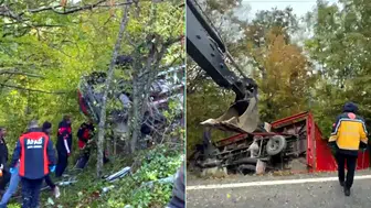 Kırklareli'de Kamyon Şarampole Devrildi: 1 Ölü, 1 Yaralı