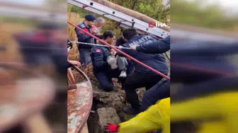 Malatya'da 25 metrelik kuyuya düşen genç kurtarıldı