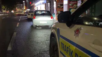 Kayseri'de alkollü sürücüden polise direnme şovu