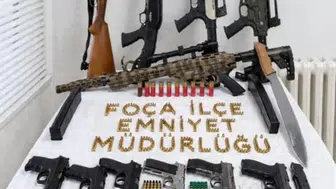 Foça'da düğünde silahlı maganda operasyonu : 14 şüpheli yakalandı