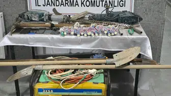Malatya'da kaçak kazı yapan 6 şüpheli suçüstü yakalandı