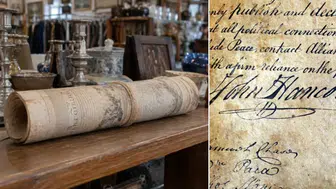 İkinci El Mağazasından Alınan Kağıt Parçası Bağımsızlık Bildirgesi Çıktı