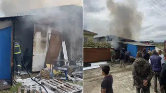 Çanakkale Biga'da Marangoz Atölyesinde Yangın Paniği