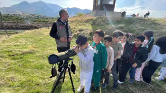 Elazığ'da Minik Öğrencilerden Kuş Gözlemi ve Tabiat Eğitimi