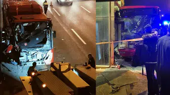 Ankara'da EGO otobüsü üst geçit asansörüne çarptı: 24 yaralı
