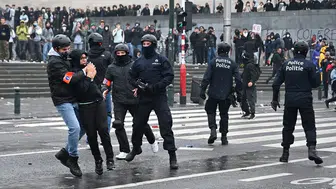 Belçika'da Kemer Sıkma Politikalarına Karşı Büyük Protesto