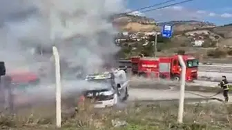 Kastamonu'da Park Halindeki Tanker Yanarak Küle Döndü
