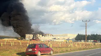 Kırklareli Vize'deki İlaç Fabrikasında Yangın