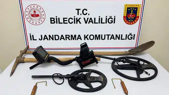 Bilecik'te define operasyonu : 2 şüpheli suçüstü yakalandı !
