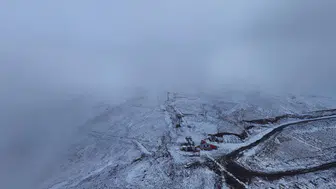 Palandöken'e sezonun ilk karı yağdı