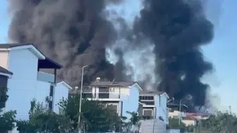 Aydın Kuşadası'nda pazar yerinde korkutan yangın