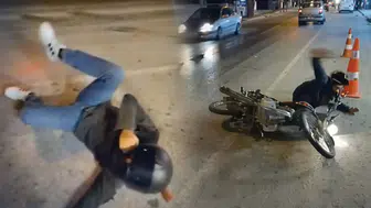 Hatay'da TIR'dan Dökülen Yağ Motosiklet Sürücüsüne Kabusu Yaşattı