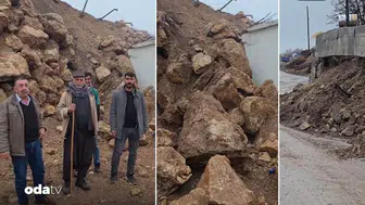 Diyarbakır'da Sağanak Yağış Sonrası Taziye Evine İstinad Duvarı Yıkıldı