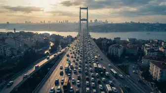 İstanbul Anadolu Yakası'nda Trafik Yoğunluğu Yüzde 80'e Ulaştı